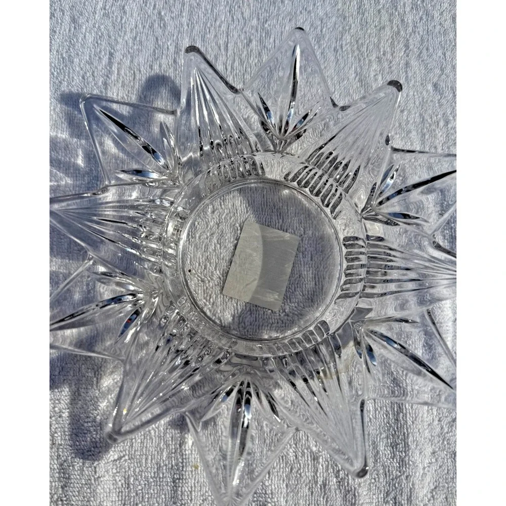 Mikasa Starmist Crystal Starburst Votive Tealight Candle Holder Japan WY928
